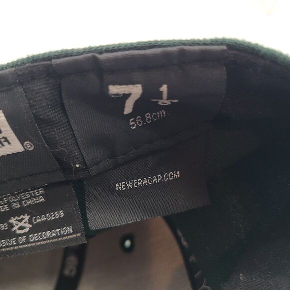 Oakland A's New Era Official On-Field Cap Fitted Size 7 1/8 59FIFTY - Picture 6 of 7